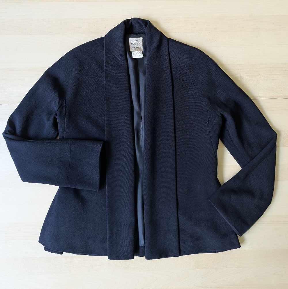 Vintage Sara Sturgeon Made‎ In England 3 Jacket Wool Blend Blazer